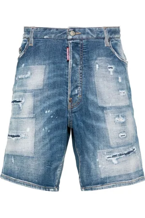 Dsquared2 Pantalones vaqueros cortos con efecto envejecido