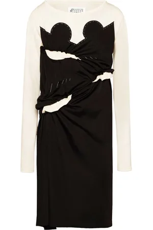Maison Margiela Vestido midi Spliced