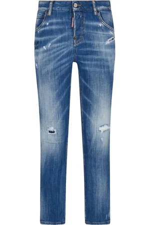 Dsquared2 Vaqueros rectos con diseño rasgado