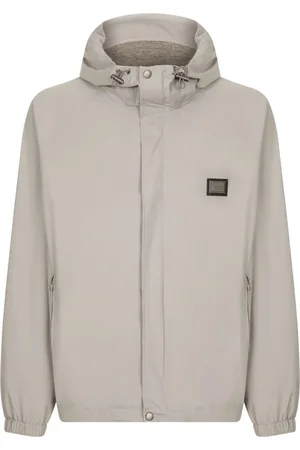 Dolce & Gabbana Chaqueta con capucha y placa del logo
