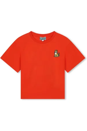 Kenzo Camiseta con bordado de tigre