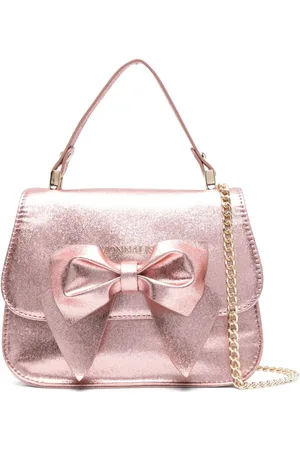 MONNALISA Bolso metalizado con lazo