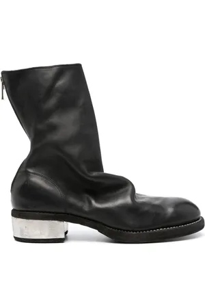 GUIDI Botas con puntera redonda