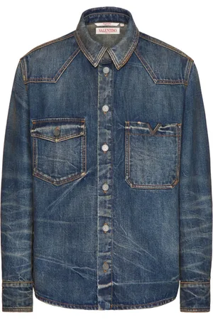 VALENTINO GARAVANI Camisa vaquera con detalle de V