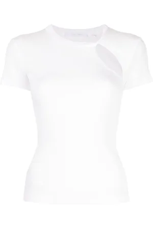 Helmut Lang Top asimétrico de manga corta