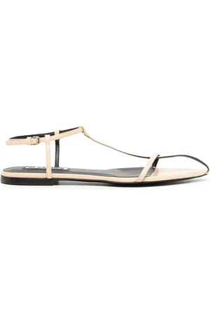 Jil Sander Sandalias planas con tiras cruzadas
