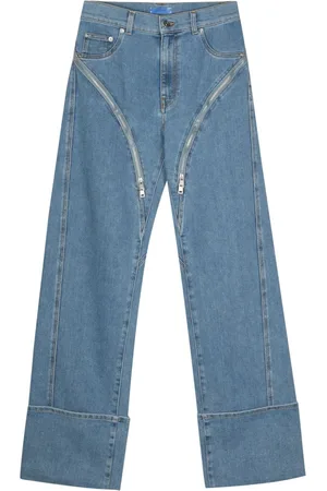 MUGLER Vaqueros anchos con cremallera