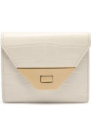 Bally Cartera con efecto de piel de cocodrilo