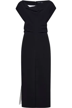 Proenza Schouler Vestido largo Rosa con cuello desbocado