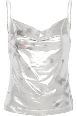 MACCAPANI Top sin mangas Ita laminado