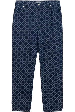 Simkhai Vaqueros rectos Judson con logo en jacquard