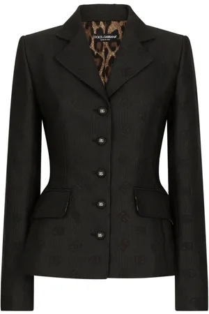 Dolce & Gabbana Blazer con logo en jacquard