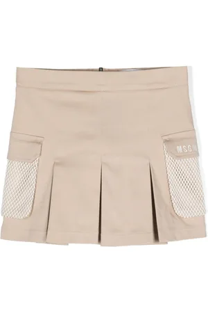 Msgm Minifalda plisada