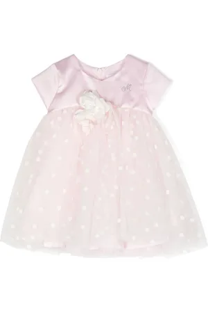 MONNALISA Vestido con apliques florales