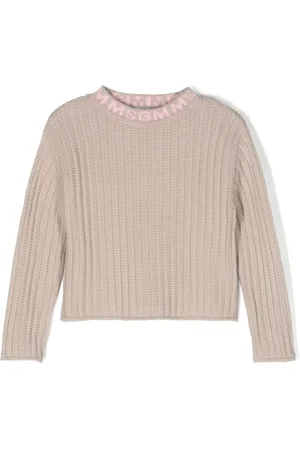 Msgm Camiseta con logo en el cuello