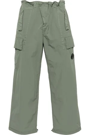 C.P. Company Pantalones rectos con detalle Lens
