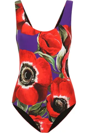 Dolce & Gabbana Bañador Racing con anémona estampada