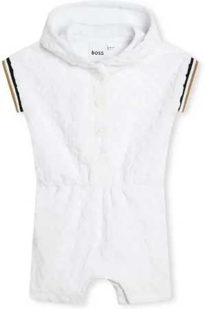 HUGO BOSS Body con ribete de rayas