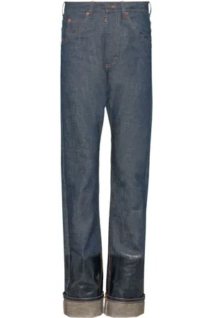Maison Margiela Vaqueros rectos de talle medio