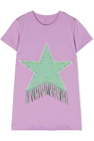 Stella McCartney Vestido estilo camiseta con estampado Star