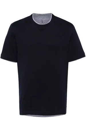 Brunello Cucinelli Camiseta con capa artificial