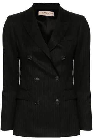 BLANCA Blazer Godezia a rayas diplomáticas