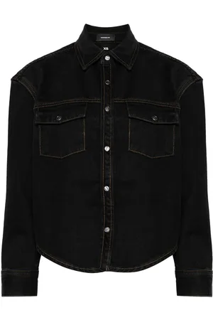 WARDROBE.NYC Chaqueta vaquera con dobladillo curvo