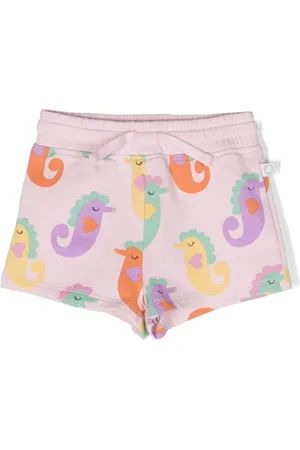 Stella McCartney Pantalones cortos con motivo de ilustración