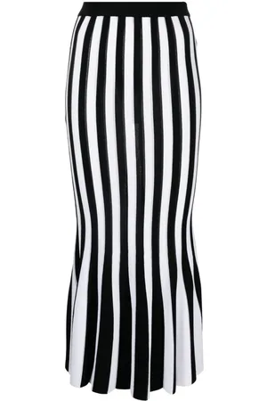 Moschino Falda midi a rayas