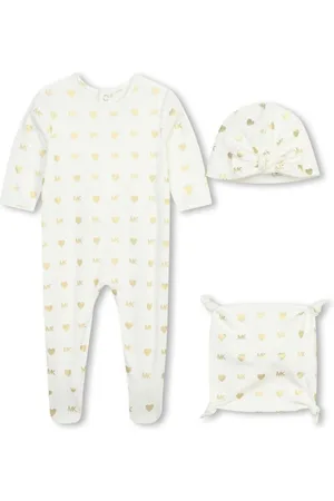 Michael Kors Set de pelele con monograma estampado