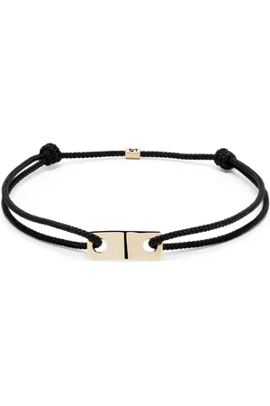 LUIS MORAIS Pulsera de cuerda en oro amarillo de 14 kt
