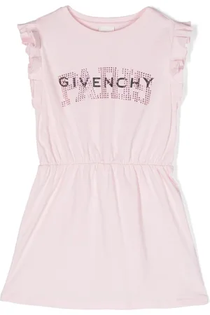 Givenchy Vestido con logo estampado y volantes