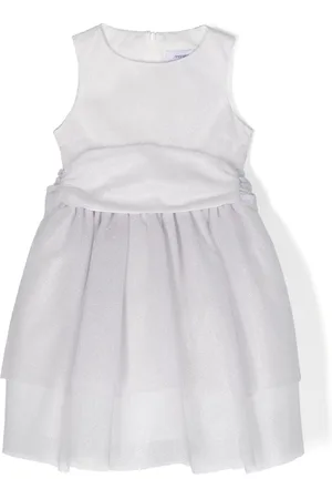 Simonetta Vestido con purpurina y falda larga