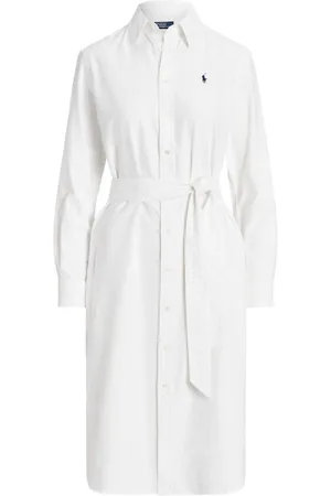 Ralph Lauren Vestido camisero Cory con bordado Polo Pony