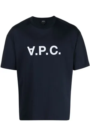 A.P.C. Camiseta River con logo afelpado