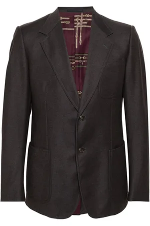 Gucci Blazer con solapas con muesca 2000