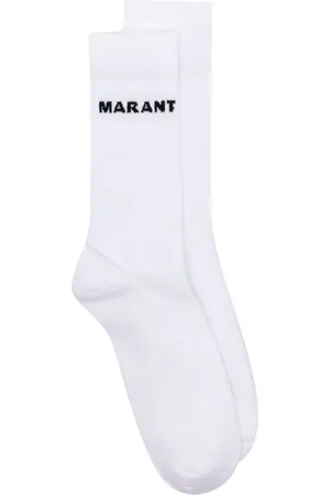 Isabel Marant Calcetines Dawi con logo en intarsia