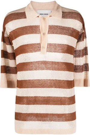HENRIK VIBSKOV Polo Flax a rayas