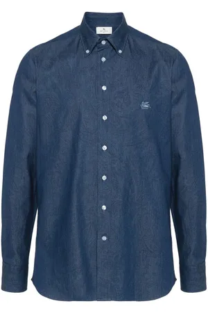 Etro Camisa vaquera con efecto lavado