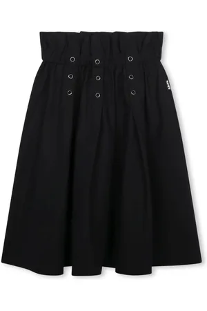 DKNY Falda plisada con detalle de ojales