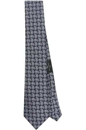 Etro Corbata con estampado gráfico