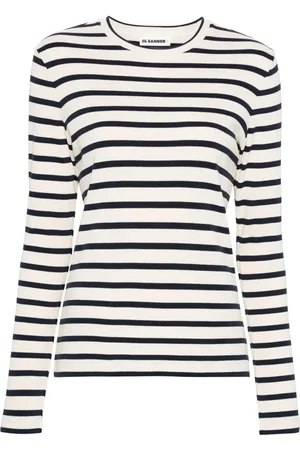 Jil Sander Camiseta a rayas con manga larga