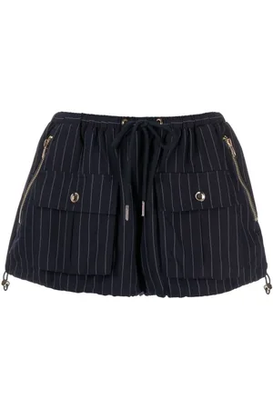 Cynthia Rowley Pantalones cortos a rayas diplomáticas