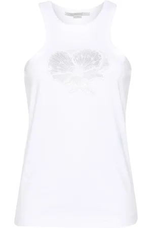 Stella McCartney Top con bordado floral
