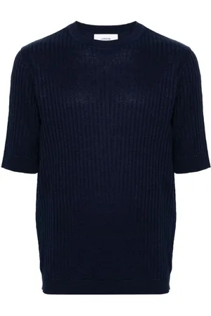 LARDINI Jersey de canalé de manga corta