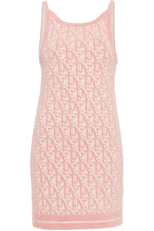 Palm Angels Vestido corto con monograma