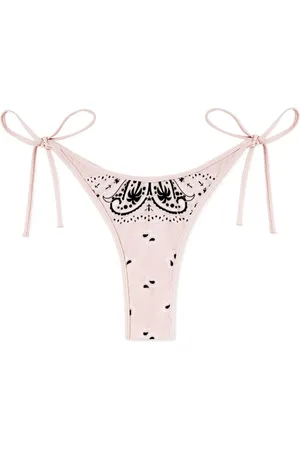 Palm Angels Bragas de bikini con motivo de cachemira