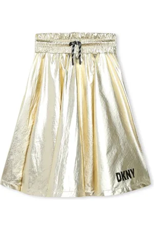 DKNY Falda con acabado metalizado