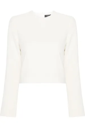 THEORY Blusa corta con cremallera