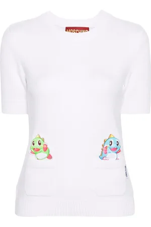 Moschino Top con etiqueta del logo